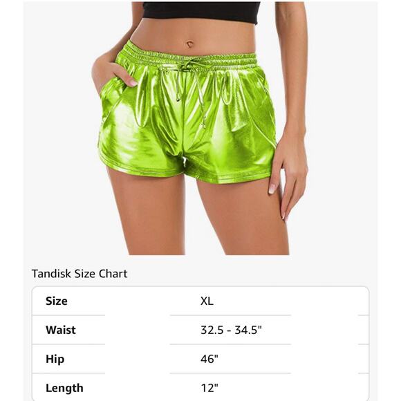 Frog Rave Costume Size XL - Metallic Green shorts garters slippers frog headband - Picture 5 of 8